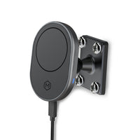 Mighty Mount MagSafe 15W Wireless Charger Mount - Drill Base AMPS Mounting Plate-MagSafe Compatibility: Perfect for iPhone 15, 14, 13, and 12 series