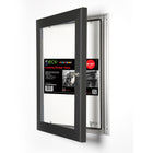 SECO Lockable Indoor/Outdoor Poster Frame Case - Black - 30" x 40"-A lockable indoor or outdoor waterproof case to display posters, pictures, and notices - can be used indoors and outdoors