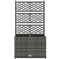 Outsunny 22L Raised Garden Box with Trellis-A decorative planter with trellis for your outdoor living space 