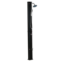 Outsunny 7ft Outdoor Solar Heated Shower with 360 Rotating Rainfall & Handheld Shower Head-Holds 9.2 gallons (35 L) of water