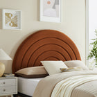 Modway Solana Arched Performance Velvet Queen Headboard - Rust-Arch-Shaped Headboard