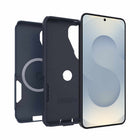 OtterBox Commuter Cell Phone Case with Magnets for Galaxy S26 - Blue Sentiment-Raised edges protect camera and screen