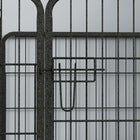 PawHut Metal Pet Playpen with Gate-Locking latch keeps the door securely closed