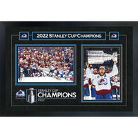 Nathan Mackinnon Colorado Avalanche 2022 Stanley Cup Collage - Framed Print - 22" x 18"-Premium virtual frames