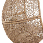Modway Encase Outdoor Patio Rattan Swing Chair - Cappuccino Beige-8