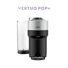Nespresso Vertuo Pop+ Deluxe Coffee and Espresso Machine by De'Longhi - Silver-High convenience & simplicity : one-touch brewing button