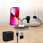 HyperGear 26W MaxCharge 3-in-1 Wireless MagSafe Charging Stand - Black-Charging Pad for AirPods
