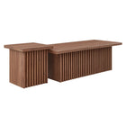 Modway Render Nesting Coffee Tables - Walnut - Set of 2-Set of 2 Coffee Tables