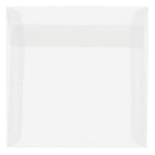 JAM Paper Square Translucent Vellum Invitation Envelopes - 7.5" x 7.5" - Clear - 25 Pack (81981)-Clear