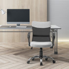 Vinsetto - Chaise de bureau à domicile ergonomique avec accoudoirs et dossier en maille-Hauteur d’assise réglable pour s’adapter à votre style d’assise