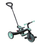Globber Trike Explorer - Mint-Tool-free design: Switch between modes effortlessly using spring-loaded buttons and knobs—no tools or screws needed