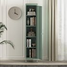 Manhattan Comfort Naomi 15" Modern Single Locker Storage Cabinet - Green-Clean Lines and a Minimalist Silhouette, Perfect for Contemporary and Transitional Spaces