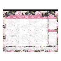 Blueline 2027 Pink Ribbon Monthly Desk Pad Calendar - Pink - 22" x 17" - Bilingual-12 Months, January to December