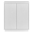 Hudson&Canal Alston 28"W Accent Cabinet - White-Features two swing-out doors and an adjustable center shelf