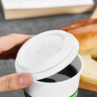 Couvercles compostables en plastique pour boisson chaude de Perk - 10, 12 ou 16 oz - Blancs - 50/paquet-Conviennent aux gobelets compostables pour boisson chaude de 10, 12 ou 16 oz de Perk