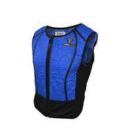 TechNiche—Veste de sport hybride, bleu, grand-Fermeture à glissière à l’avant avec ventilation en filet et conception à encolure dégagée