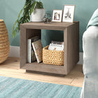 Hudson&Canal Evie 22"W Rectangular Side Table - Antiqued Grey Oak-Clean with a soft, dry cloth and no harsh chemicals or abrasive cleaning materials