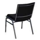 Flash Furniture HERCULES Heavy Duty Black Dot Fabric Stack Chair-Stack Quantity: 12