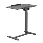 Uplite - Bureau mobile réglable en hauteur - Table de lit inclinable assis-debout avec roulettes - Noir-Équipé de quatre roulettes invisibles, ce bureau offre une mobilité fluide et la liberté de le déplacer où vous le souhaitez