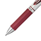 Pentel EnerGel Liquid Gel Refillable Retractable Pen - 0.7 mm - Bordeaux-Sleek & stylish barrel design with metal accents for a professional look