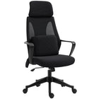 Vinsetto Swivel Massage Office Chair with Lumbar Cushion, USB and Adjustable Headrest-Adjustable seat height and headrest fits your body well