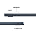 Apple MacBook Air 13" - M5 - 10-core CPU - 512 GB SSD - 16 GB Unified Memory - Midnight-Connect It All - MacBook Air features two Thunderbolt 4 ports, a MagSafe charging port, a headphone jack - as well as the Apple N1 wireless chip for Wi-Fi 7 and Bluetooth 6. And it supports up to two external displays