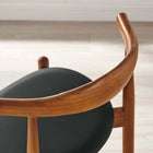 Modway Stalwart Dining Side Chair - Dark Walnut/Black-Weight Capacity: 300 Pounds
