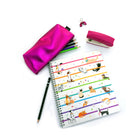 Hilroy Hug Me Dogs Notebook - 160 Pages - 10-1/2" x 8" - White-Twin wire coil binding in gold