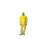 Lakeland Coverall Chemmax 1 Hooded Ylw Elast Small, 6 Pack (C1B428-SY)-Colour: Yellow/Yellow
