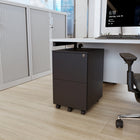 Ceha Canada 2-Drawer Metal Pedestals - Black-SMOOTH AND SILENT OPERATION: The built-in sliding rail system enables seamless and noiseless opening and closing of drawers, making it ideal for quiet home and office environments. Stay focused and productive without any distractions