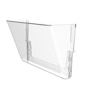 Storex Unbreakable Wall Pockets Letter - Clear - 3 Pack-3 pack