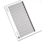 Bindertek 3-Ring 3-Inch Premium Binders - Light Grey-Ring mechanism mounted to back cover for durability