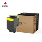 Ecotone 70C1HY0 Remanufactured Toner Cartridge - Yellow -Type : Reman. EcoTone