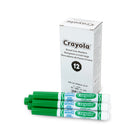 Crayola Broad Line Washable Markers - Green - 12 Pack-Add bold, vibrant colour to artwork, school assignments and other creative projects
