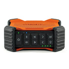 ECOXGEAR EcoEdge Plus Waterproof Bluetooth LED Lit Speaker - Orange-EcoTalk button for easy activation of Siri and OK Google voice assistant