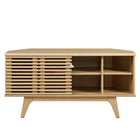 Modway Render 46" Corner TV Stand - Oak-Assembly Required