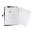 Mobile OPS Unbreakable Quick Reference Clipboard with Dry Eraseable Transparent Protective Cover - Clear - 2 Pack-Size: 9" x 12"