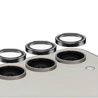 PanzerGlass Camera Lens Protector Hoops for Samsung Galaxy S24 - Black-Stylish Hoops designed for better fit/protection; individual Hoop rings