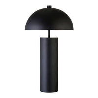Hudson&Canal York 27" Tall Table Lamp with Metal Shade - Blackened Bronze/Blackened Bronze-Mid-century modern design for your living room, workspace, or bed side table