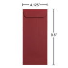 JAM Paper #10 Policy Envelopes, 4 1/8 x 9.5, Dark Red, 100 Pack (31511300g)-Opening: Open end