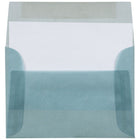 JAM Paper - Enveloppes d'invitation en vélin translucide A1 à 4 barres - 3,625 po x 5,125 po - Bleu océan - paquet de 25 (1591614)-Quantité : 25 enveloppes par paquet