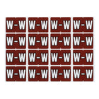 Pendaflex A-Z Brown End Tab Filing Labels - W - 240 Pack-Compatible with DataFile L8701 series labels