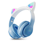 MyBat Pro Katchy Kitty Wireless Headset - Blue-Up to 40 hours battery with speed charge: For long-lasting fun, listen wirelessly for up to 40 hours and recharge the battery in as little as 2 hours with the convenient Type-C USB cable. A quick 5-minute recharge gives you 2 additional hours of music