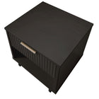Manhattan Comfort Granville 18.11" Modern 1-Drawer Nightstand - Dark Grey-30 Day Limited Manufacturer's Warranty