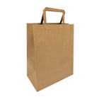 Reliabag - Sac En Papier Avec poignees Plates, Kraft, 8,5 po L X 4,5 po P X 10,25 po H, Paquet De 100-Fabrique en papier kraft de qualite superieure avec fond plat renforce.