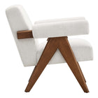 Modway Lyra Fabric Armchair - Ivory Fabric - Set of 2-Dense Foam Padding