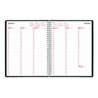 Brownline - 2026 Agenda hebdomadaire DuraFlex avec couverture texturée extra robuste - 11po x 8-1/2 po - Noir - Anglais-Reliure spirale double avec couverture texturée extra robuste