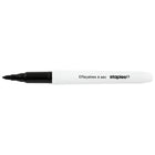 Staples Fine Tip Dry-Erase Markers - Black - 4 Pack-Fine tip