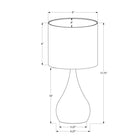 Monarch Specialties 18" H Contemporary Table Lamp - Black Metal / Ivory / Cream Shade - Set Of 2-Place these versatile accent lamps on consoles, side or end tables, or on your bedside tables adding both chic style and effortless functionality