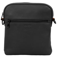 CHAMPS - Collection Onyx Sac à caméra en cuir - Noir-CHAMPS Onyx Collection